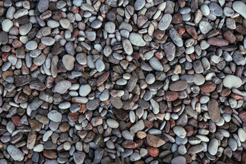 Photo For Background, Surface Of Path Of Small Stones.