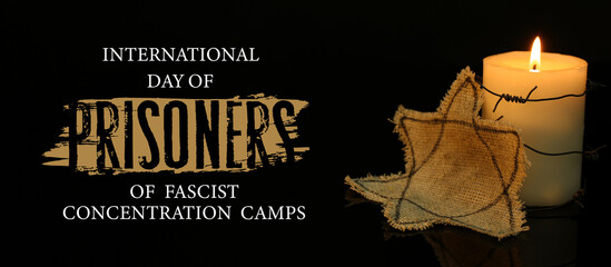 Banner for International Day of Prisoners of Fascist Concentration Camps