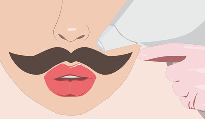 Elos epilation hair removal procedure on a woman’s body. Beautician doing laser rejuvenation in a beauty salon. Removing unwanted body hair. Hardware ipl cosmetology