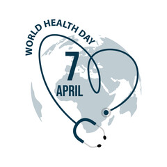 World health day vector image.
