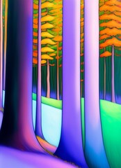 the colorful forest