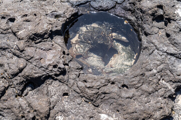 sea ​​water in stone