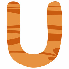 Letter U english alphabet tree structure.