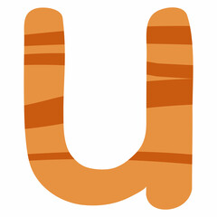 Letter u english alphabet tree structure.