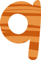 Letter q  english alphabet tree background.