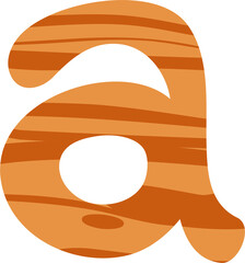 Letter a small english alphabet tree background.