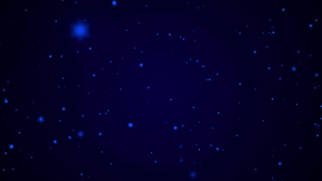 Abstract animated background. Animation of a Warm Golden Stars Texture on Black Space. Twinkling starry night sky animation light effect. Cosmic blue purple gradient background. 3D rendering. 4k anima