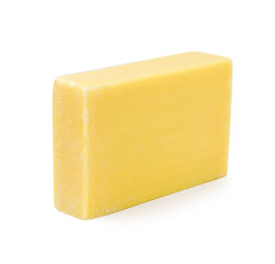 Natural soap on white background