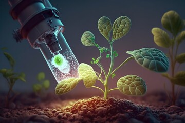 Technologies agricoles pour la culture des plantes et recherche scientifique dans le domaine de la biologie et de la chimie de la nature.