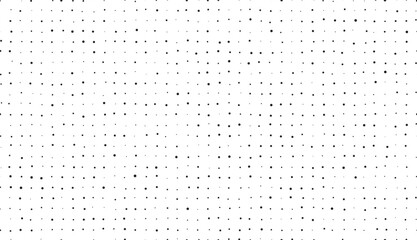 Dot pattern. Uneven rows of dots of different sizes. Seamless vector background for abstract design. Repeating dotted texture.