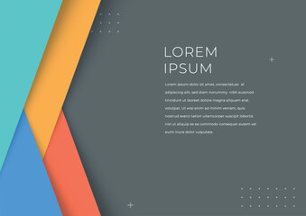 Colorful Modern Background Design Page Template