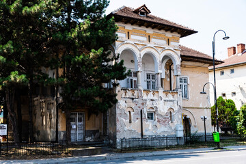 Fusea Parvulescu House, one of the most beautiful historical monuments in Targoviste. Romania.