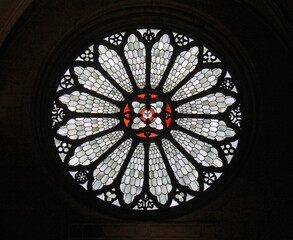 Duomo din Trenro; il rosone visto dall'interno