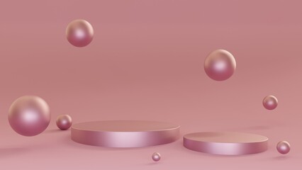 Minimalist podium exhibition shape award arena studio foundation.
Empty fashion podium, vacant pedestal, stage, showcase stand, blank product display platform. Premium design. 3d render.