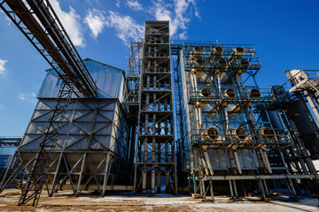 Modern agricultural grain drying complex © Mulderphoto
