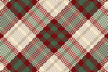 Seamless tartan plaid pattern with texture and pastel color.