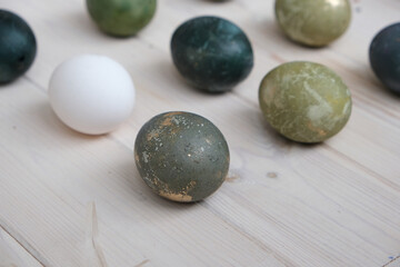 A photo of a happy easter eggs