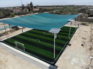 Cancha sintética de fútbol - synthetic soccer field © Gabo