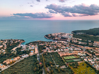 Fototapeta premium Cala Romantica, Mallorca from Drone. Aerial Imagery