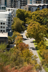 Obraz premium from above in perth on a sunny winters day 