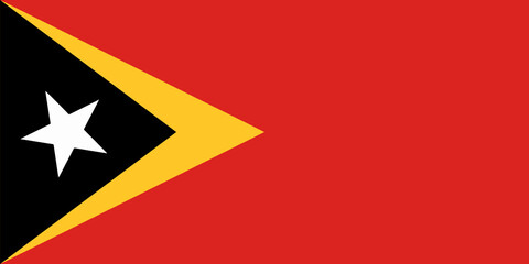 Illustration flag of East Timor. East Timor flag of background. Flag symbol of East Timor.