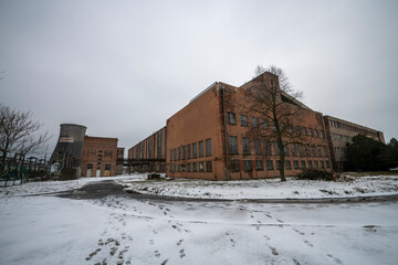 Naklejka premium Old abandoned post-Soviet coal power plant in Hungary near Budapest