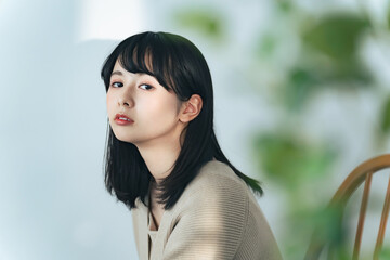 女性のファッションポートレート