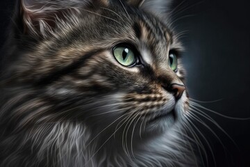 Fototapeta premium cat. Generative AI