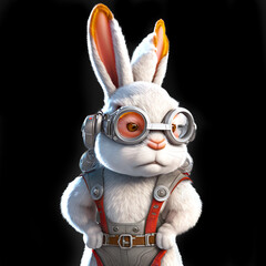 With its long ears and pink nose, this realistic 3D Easter Bunny is an ideal choice for detailed renderings and illustrations. Download now!