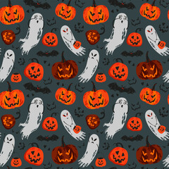seamless pattern background for halloween