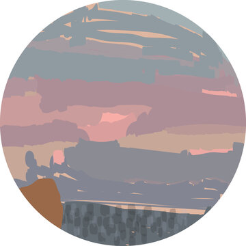 Sky sunset planet moon and cartagena