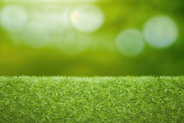 Fototapeta na wymiar green grass in early spring on blurred green background