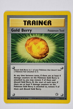 Pokemon Trading Card, Gold Berry.