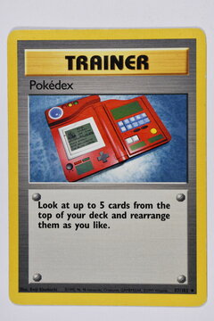 Pokemon Trading Card, Pokedex.