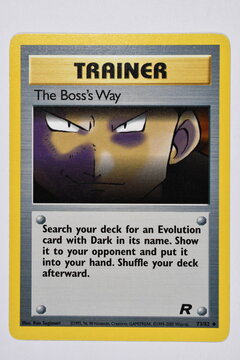 Pokemon Trading Card, The Boss's Way.