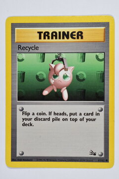 Pokemon Trading Card, Recycle.