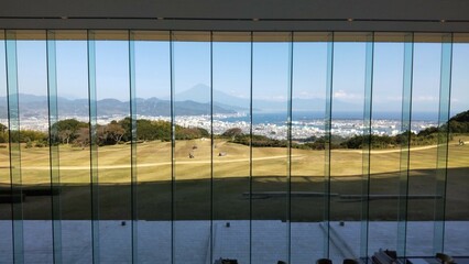 静岡県にある日本平からの富士山の景色
