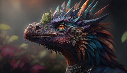 dinosaurs in the middle of the jungle generative ai