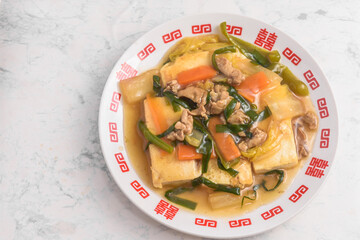 中華風餡かけとうふ