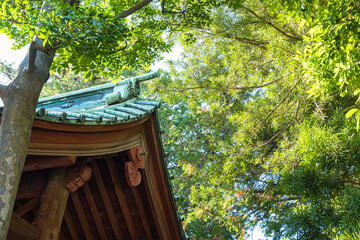 日本　神奈川県鎌倉市にある寿福寺の中門