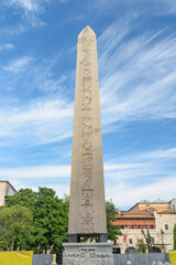 The Obelisk of Theodosius in Sultanahmet Square of Istanbul