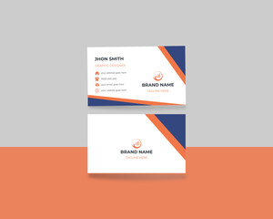 Professional and creative business card template design.