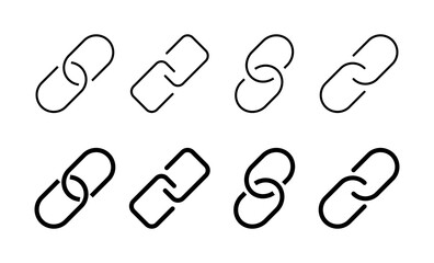 Link icon vector for web and mobile app. Hyperlink chain sign and symbol