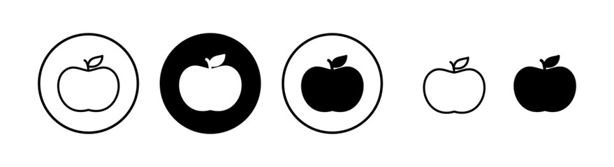Apple icon vector illustration. Apple sign and symbols for web design.
