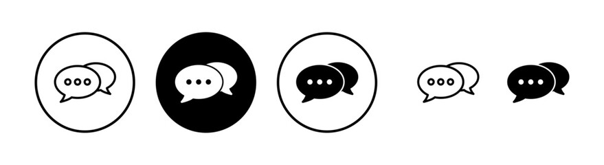 Obraz premium Chat icon vector illustration. speech bubble sign and symbol. comment icon. message