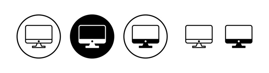 Computer icon vector illustration. computer monitor sign and symbol