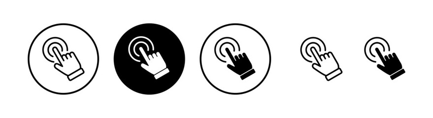 Hand click icon vector illustration. pointer sign and symbol. hand cursor icon