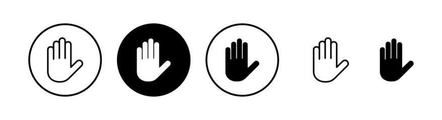 Hand icon vector illustration. hand sign and symbol. hand gesture