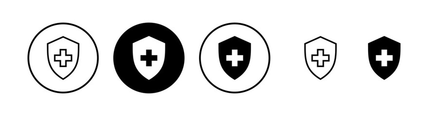 Health insurance icon vector illustration. Insurance document sign and symbol