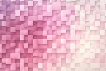 romantic and charming wallpaper with a mosaic of textured squares and rectangles in soft shades of pink, creating a delicate and enchanting effect, generative ai